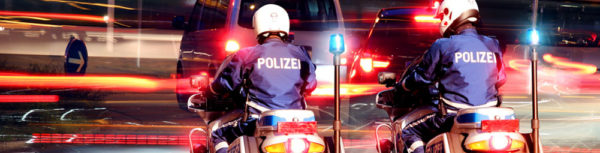 Polizei-Motorradhelm-Kommunikation-Titan